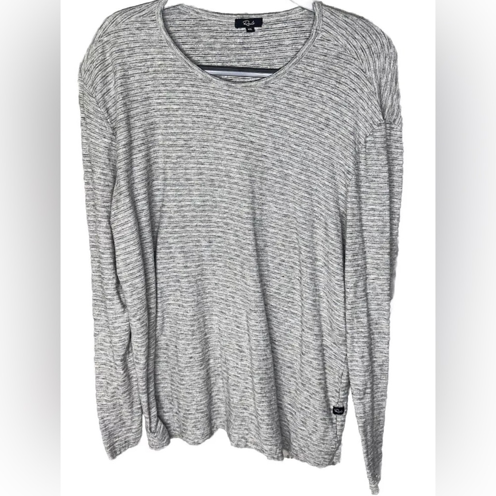 Rails | Iggy Top | Women XXL | Long Sleeve | White and Grey Coloring | Pre-owned